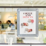 thumbnail of Securit® Porte-affiche A4 pour vitrine - Gris - Avec 4 ventouses - Double-face