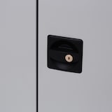 thumbnail of Rocada armario metálico puertas batientes color blanco ral 9003 incluye 4 baldas. Medida 102x198x45cm (largo x alto x prof)