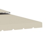 thumbnail of Outsunny techo de repuesto para cenador 4x3 m cubierta de repuesto para pabellón gazebo exterior con doble techo y 8 orificios de drenaje beige