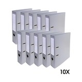 thumbnail of Exacompta - Réf. 53740E - Carton de 10 Classeurs à levier A4 Prem'Touch - Dos 70mm - Mécanique 75mm - 32 x 29 x 7 cm - Gris