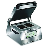 thumbnail of Termosigillatrice Semi-Automatica. 2 impronte 180x180 mm GN2. Comandi digitali. Bobina 400 mm. Misure aperta cm 40x50x60(h). FIMAR TS400-S4