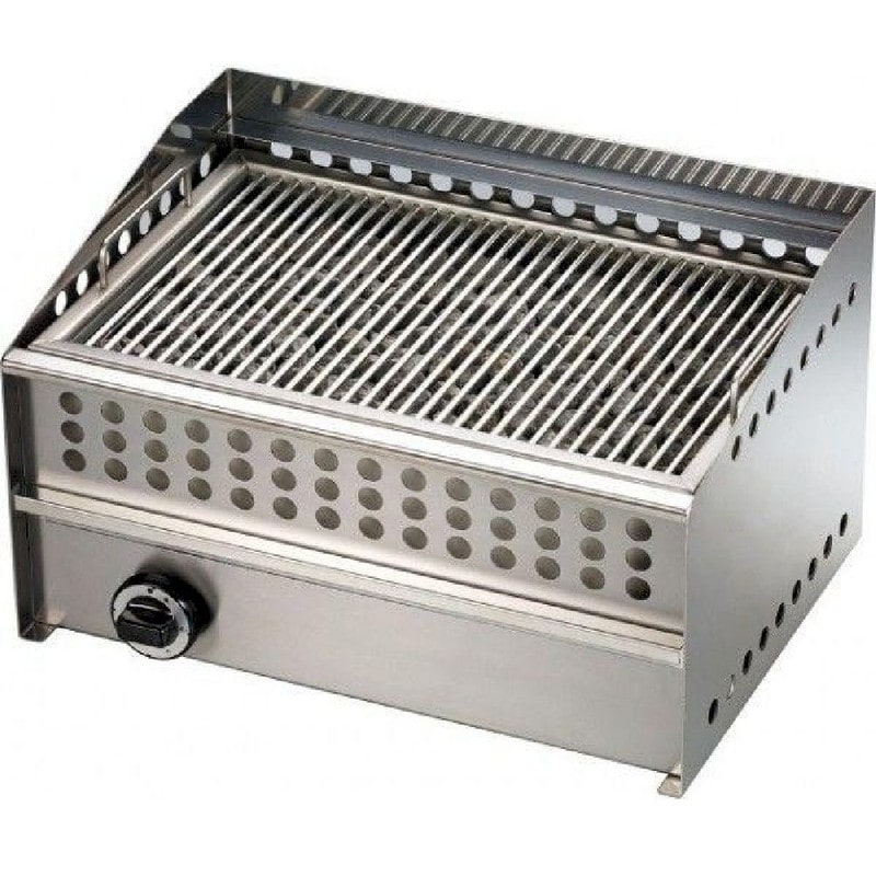 Griglia a Pietra Pietra Lavica Amitek GG9 - A Gas - Potenza (W) 9000 - Acciaio Inox