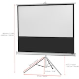 thumbnail of celexon Stativleinwand Economy 158 x 89 cm - White Edition