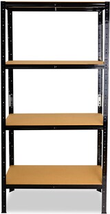 thumbnail of shelfplaza BLACK 180x30x60 cm Schwerlastregal in schwarz mit 4 Böden und 175 kg Traglast pro Boden