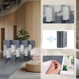 thumbnail of Akustik Stellwand FLEXMIUT PLUG PET 4er Set 109x170x25cm grau/hellgrau hjh OFFICE