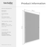 thumbnail of tectake Moustiquaire avec cadre en aluminium pour fenêtres - 130 x 150 cm blanc
