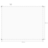 thumbnail of ECD Germany Abdeckplane Gewebeplane mit Ösen 8x10m 80m² 260g/m² Weiß aus Polyethylen Schimmelresistent Wasserdicht Reißfest Schutzplane Bootsplane