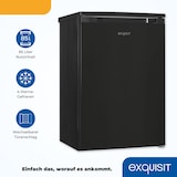thumbnail of Exquisit Gefrierschrank GS81-051C schwarz | Nutzinhalt: 85 L | 4-Sterne-Gefrieren | Standgerät