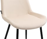 thumbnail of DELUKE® 4er Set Esszimmerstühle WIKIL Samt - 80x51x60cm, creme, Samt Metall matt schwarz Gestell Stühle EsszimmerstühleEsstisch Stühle Küchenstuhl