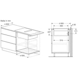 thumbnail of Siemens iQ700 EX807NX68E Induktionskochfeld mit Dunstabzug | 80 cm | Flächenbündig | varioInduktion | Bratsensor Plus | Home Connect