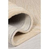 thumbnail of Handgetufteter Teppich, 100% Wolle, in Beruhigenden Farben, `Leven Lee`. Farbe: Beige, 60x230 cm | Kadima Design