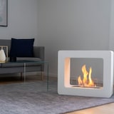 thumbnail of Lareira a Bioetanol Lareira de Chão Queimador em Aço 1,7 Litros 3 Kw Branco cm 74x25x60 Design Moderno de Chão