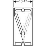 thumbnail of Geberit GIS Bausatz Stahl, für freistehende Systemwand