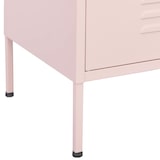 thumbnail of vidaXL Opbergkast 80x35x101,5 cm staal roze