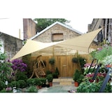 thumbnail of Schaduwdoek, waterdoorlatend, luchtdoorlatend, 3.6 x 3.6 m, 180 g/m², HDPE, vierkant, champagne