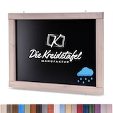 thumbnail of Wetterfeste Outdoor Kreidetafel mit Holzrahmen / Taupe 120x55cm
