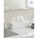 thumbnail of Kosmetiktuchspender FUTURA in Edelstahl & Weiß, Füllkapazität: 100 Blatt, für Wandmontage geeignet, Spender für Kosmetiktücher