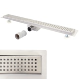 thumbnail of Canal de duche HWC-D94b, canal de drenagem do pavimento, ralo de duche, sifão em aço inoxidável 50-120cm ~ 100cm