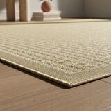 thumbnail of Teppich Balkon Unifarben Pflegeleicht Waschbar Strapazierfähig Terrasse Küche Läufer Beige 80x250 cm OEKO-TEX – ORIANA von Kadima Design