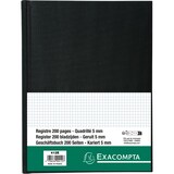 thumbnail of Exacompta 412E Kladde mit kaschiertem Leineneinband, DIN A4, 100 Blatt, 110g, kariert - Schwarz