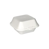 thumbnail of Starpak 100 hamburgerboxen met scharnierend deksel, XPS 7,5 cm x 12 cm x 12 cm wit