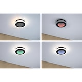 thumbnail of Paulmann Mur et Plafonnier Spaceglow Two   RGB+ 1200lm 230V 14W gradable Noir mat 71037
