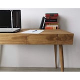 thumbnail of Ócrea Secretária em Madeira de Pinho Maciço - 2 gavetas - 100 x 50 Cm