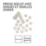 thumbnail of Zenker Smart Pastry koekjespers, 6 spuitmondjes en 10 patroonschijven.