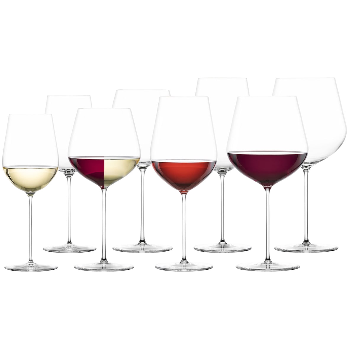 Zwiesel Glas VUELO Rotwein- und Weißweingläserset 8-teilig