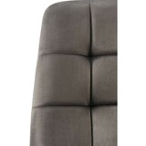 thumbnail of Décoshop26 - Chaise de salle à manger x1 coutures forme carrées en velours anthracite pieds en métal noir 10_0001969