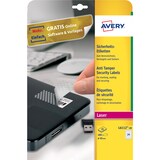 thumbnail of Avery etichette adesive antimanomissione in poliestere bianco - adesivo permanente - 45,7x21,2mm - 48 etichette per foglio - 20 fogli - stampa laser