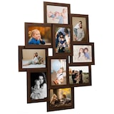 thumbnail of vidaXL Fotolijst voor 10x(13x18 cm) foto MDF donkerbruin