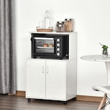 thumbnail of HOMCOM Mobile Cucina per Microonde con Ruote e Armadietto in Legno