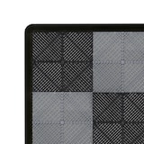thumbnail of Belüftete Garagenbodenfliesen mit Kanten – 60 Schwarz und 60 Grau