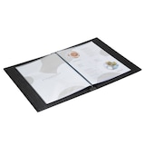 thumbnail of Menükarte Europel Leinen A4 schwarz 6 Transparenthüllen 425000