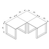 thumbnail of U Schreibtisch Eckschreibtisch L Form 160x160x80