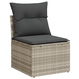 thumbnail of vidaXL 9-teiliges Garten-Sofa-Set mit Kissen Grau Poly-Rattan