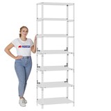 thumbnail of PROREGAL Industriestyle Wohnregal MAGNUS im Schraubsystem Made in Germany | HxBxT 220x75x30cm | 7 Stahlplatten-Ebenen | Fachlast 60kg | Verkehrsweiß