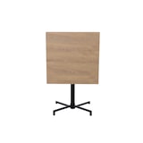 thumbnail of METRO PROFESSIONAL Inklapbare bistrotafel Aveiro, staal, houteffectprint, 70 x 70 cm, vierkant, naturel/zwart