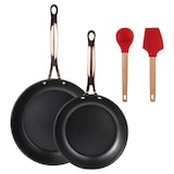 thumbnail of BERGNER - Set di 2 Padelle Ø20/24 cm in Alluminio Forgiato Nero Opaco con Set di 2 Utensili da Cucina EXCALIBUR