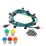 thumbnail of Illu- Party Lichterkette Außenlichterkette 20m grün 20 bunte LED Kugellampen