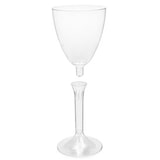 thumbnail of MONOUSO - Mehrweg Weinglas aus PS Fuß Transparent 180ml 2-teilig (10 Stück)