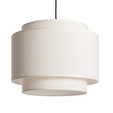 thumbnail of Ledkia Lámpara Colgante Metal y Tela Arija Yara Beige