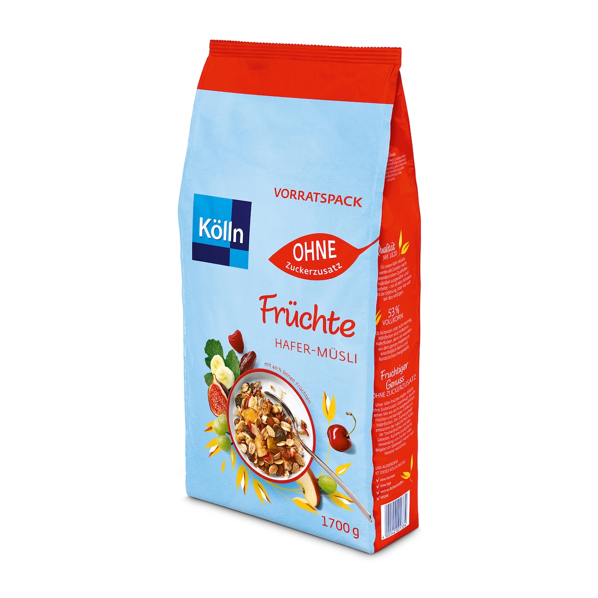 Kölln Müsli Früchte ohne Zuckerzusatz (1,7kg)