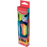 thumbnail of Boîte de 12 crayons à papier Black'Peps Energy, bout gomme, dureté HB, coloris assortis