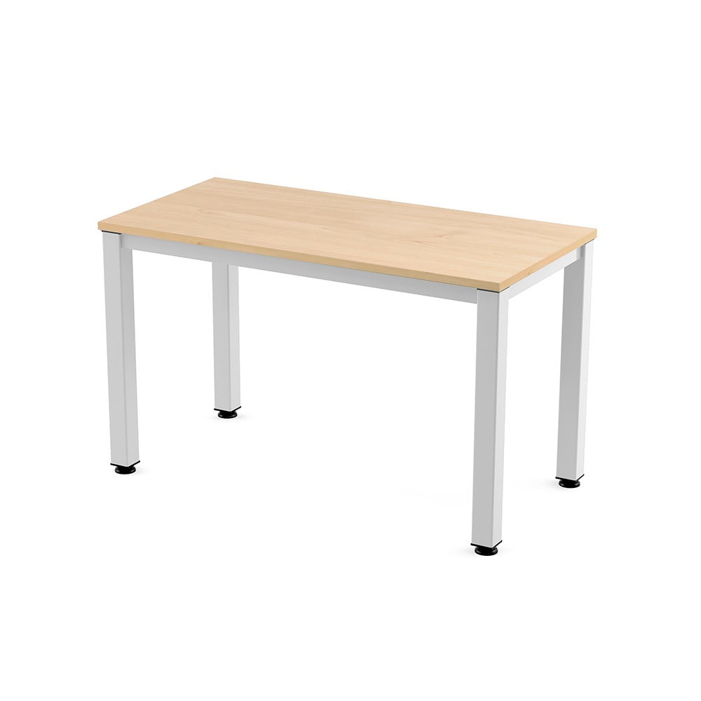 Rocada mesa secretária série Executive 120x60cm branco / faia