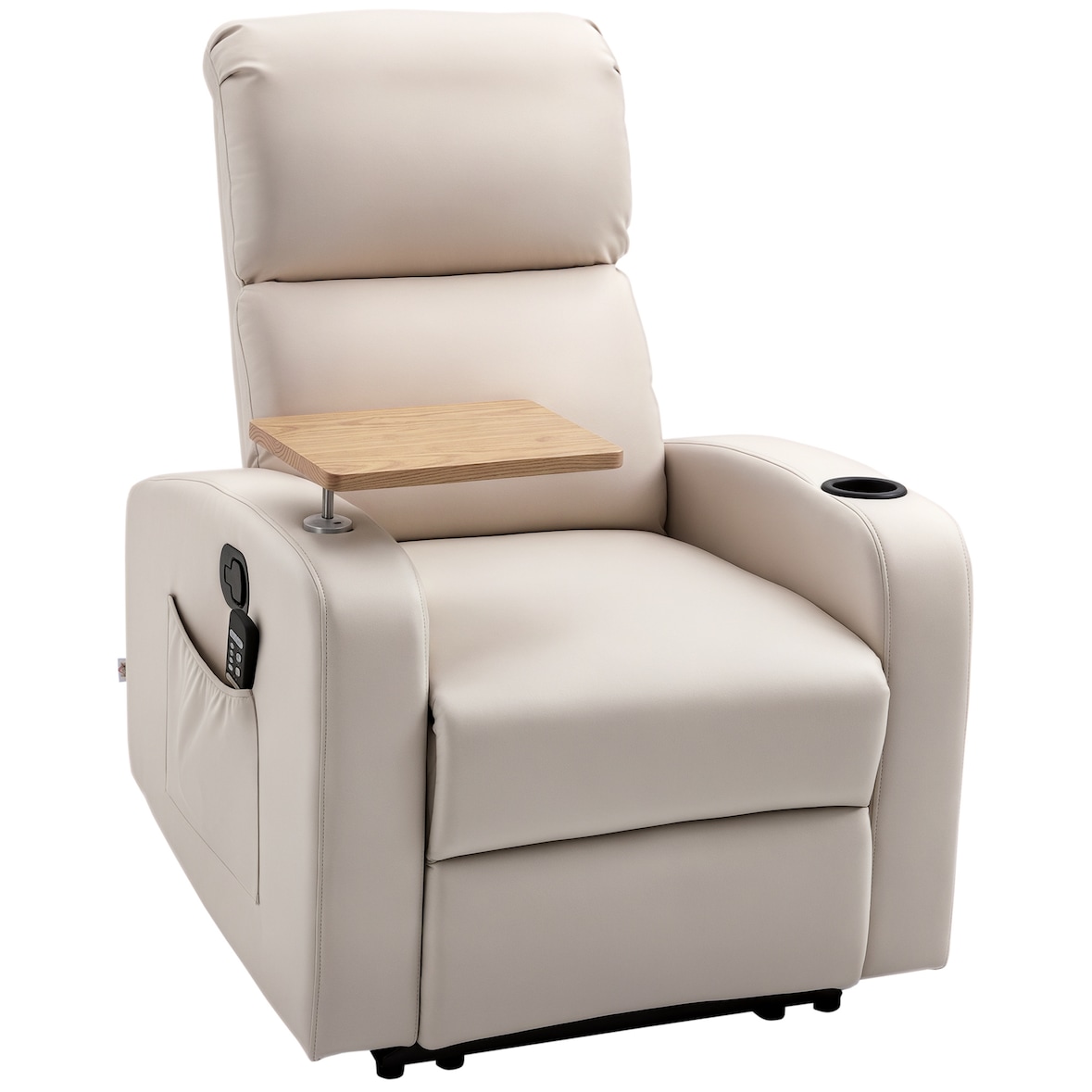 HOMCOM - Massagesessel - 77L x 93B x 105H cm - beige