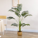 thumbnail of HOMCOM palmera areca artificial 170 cm árbol artificial con 11 hojas realistas y maceta de plástico decoración para interior salón oficina