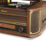 thumbnail of Platine Vinyle Roadstar HIF-1993BT 33-45-78 Trs, 2 Enceintes 32W, CD, CASSETTE, USB, Bluetooth, FM AM ,FInition BOIS+ clé USB