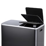 thumbnail of TM2X30 Pedaalemmer 60 liter Afvalbak Afvalbak Design Afvalscheiding Afvalbak Keuken Organisatie Scheidingssysteem Zwart